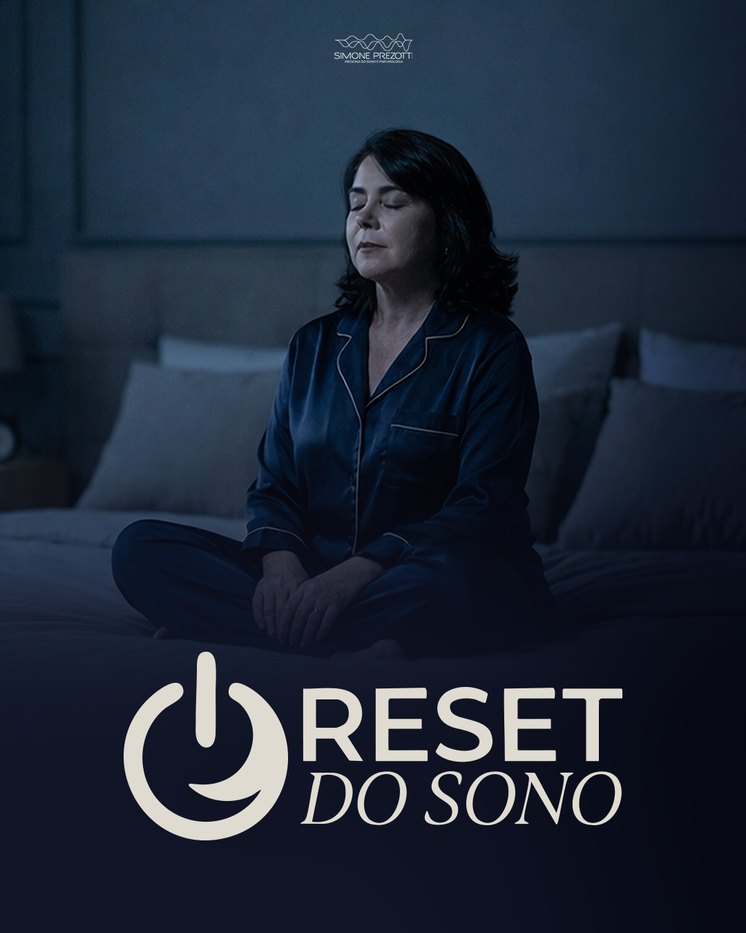 Capa do conteúdo Reset do Sono da Dra. Simone Prezotti